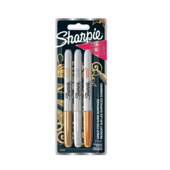 Foto: 1x3 Sharpie Metallic Marker F Gold/Silber/Bronze