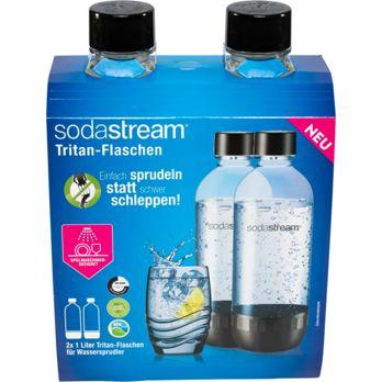 Foto: SodaStream  Tritan-Flasche 1L schwarz Duopack