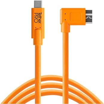 Foto: Tether Tools USB-C zu 3.0 Micro- B Right Angle 4,60m orange