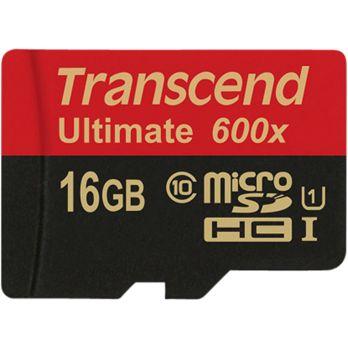Foto: Transcend microSDHC MLC     16GB Class 10 UHS-I 600x + SD-Adapter