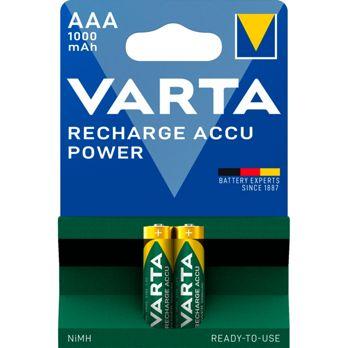 Foto: 1x2 Varta Rechargeable Accu AAA Ready2Use NiMH 1000 mAh Micro