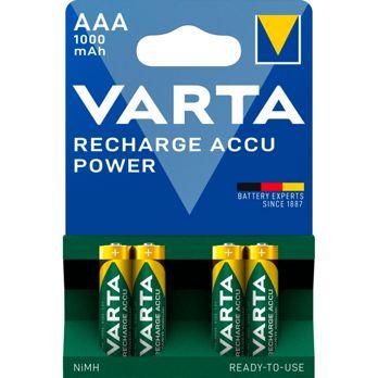 Foto: 1x4 Varta Rechargeable Accu AAA Ready2Use NiMH 1000 mAh Micro