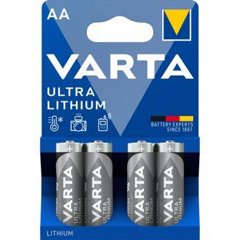 Foto: 1x4 Varta Ultra Lithium Mignon AA LR 6
