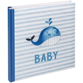 Foto: Walther Sam blau         28x30,5 50 weiße Seiten Babyalbum UK183L