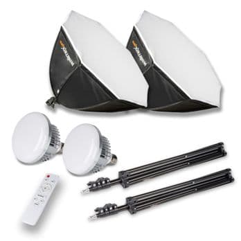 Foto: Walimex pro LED 60W Octagon Ø65cm   Bi color Kit 2