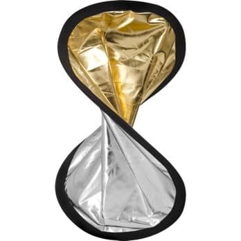 Foto: walimex Doppelreflektor silber/gold, 30cm